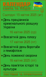 Календар свят і подій. Листівки, вітання та побажання