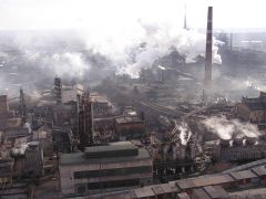 Донецький металургійний завод заснований Джоном Юзом. 
 Донецьк. 
 Розмір 1024 X 768
