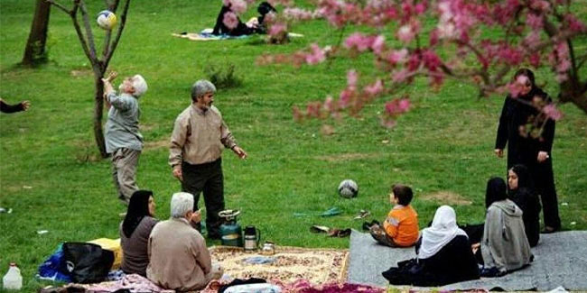 Подія 2 квітня - Сізда-Бедар або День закінчення святкування Нового року в Ірані